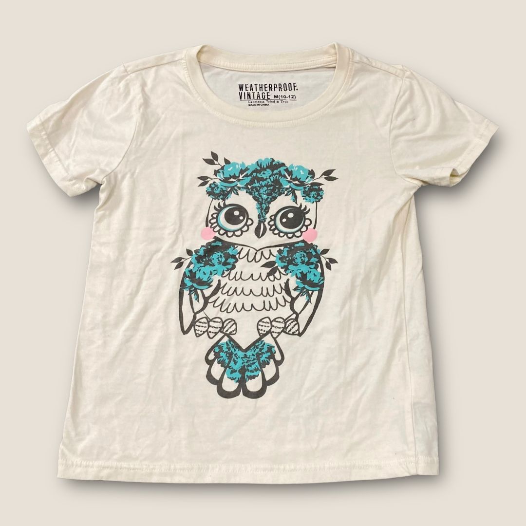 Weatherproof Tan Tan Tee with Owl on front, 10