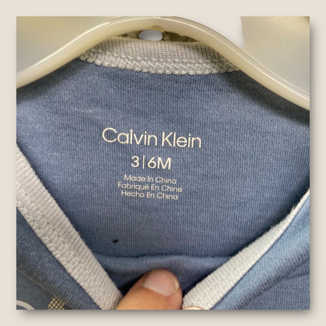 Calvin Klien Blue Blue Baby PJ, 3m