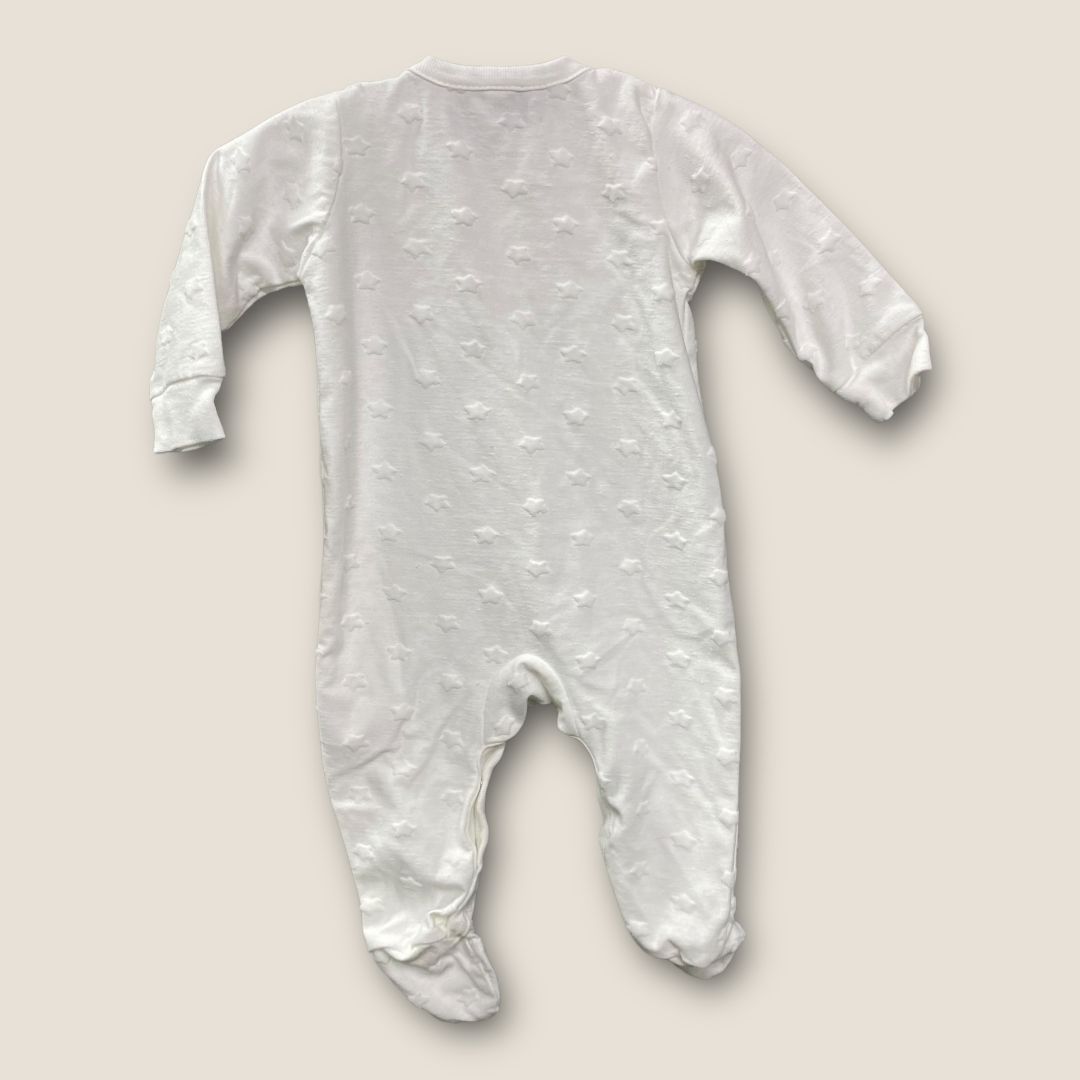 Rock a Bye Baby white White Star Pj, 3m