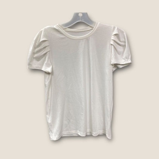 Unbranded White White Cap Sleeve Tee Shirt, 10