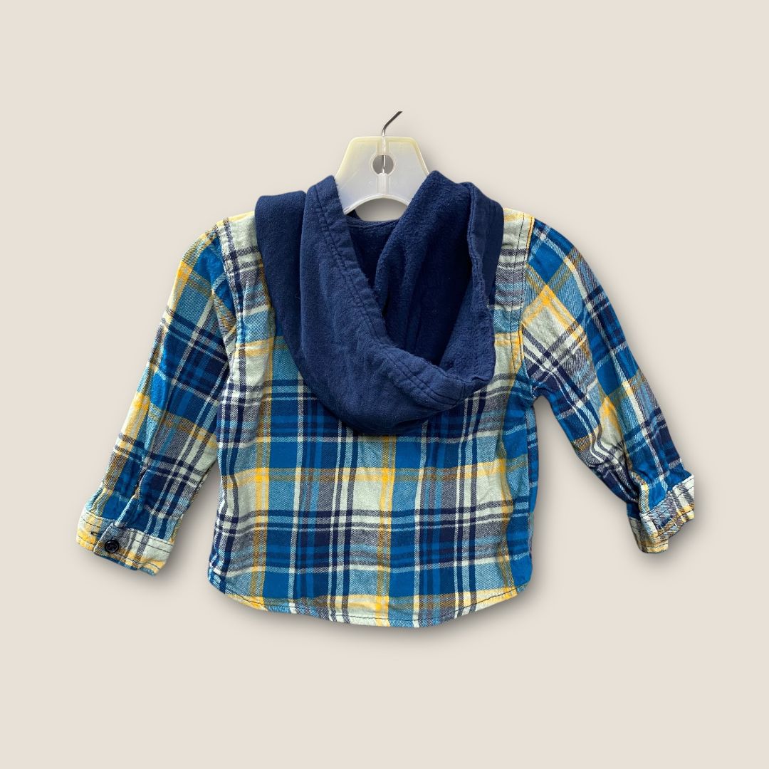 Wonder nation  Blue Blue Plaid Button Down, 2