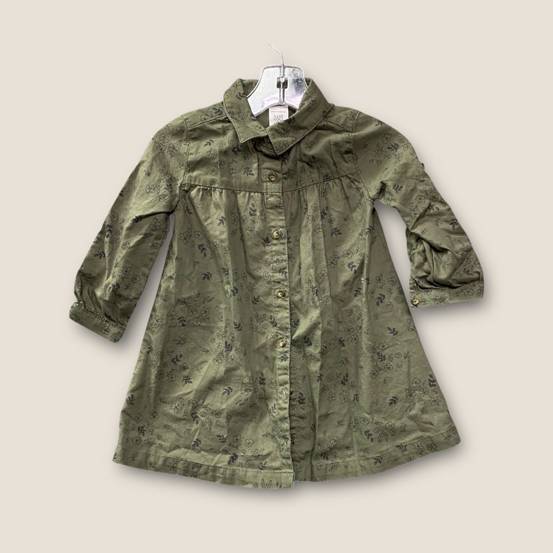 Just One You Olive Green Long Shirt, 18m