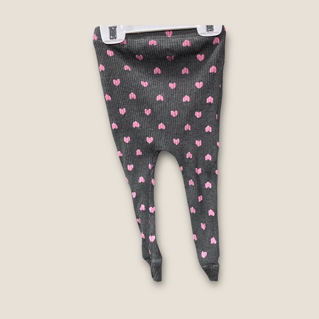 Unbranded Gray Leggings with Hearts, 12m