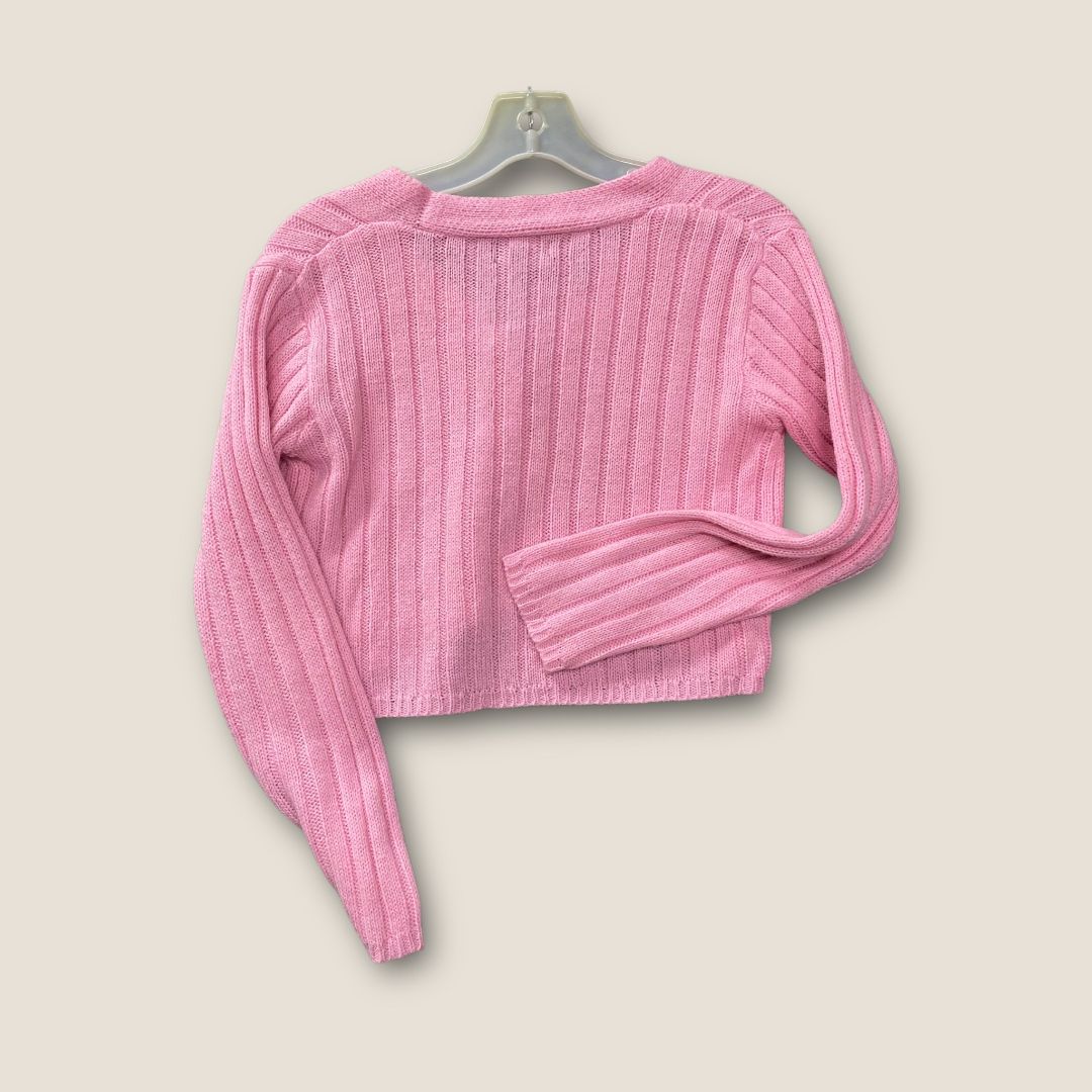 Art Class PInk Pink Button down sweater, 6