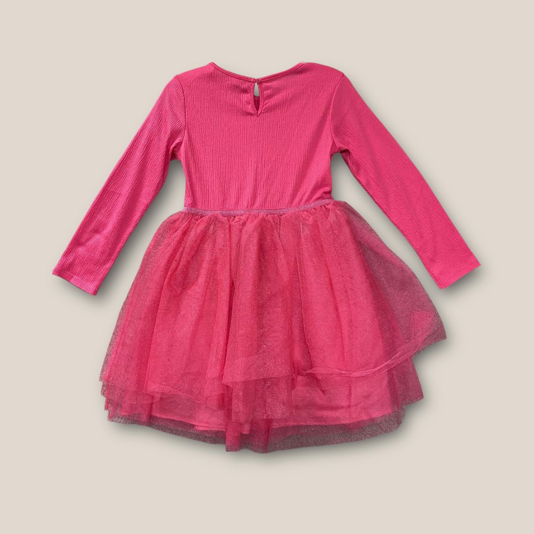 H&M Pink Pink dress with pink tulle Skirt, 6