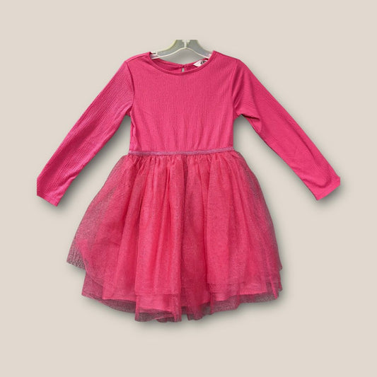 H&M Pink Pink dress with pink tulle Skirt, 6