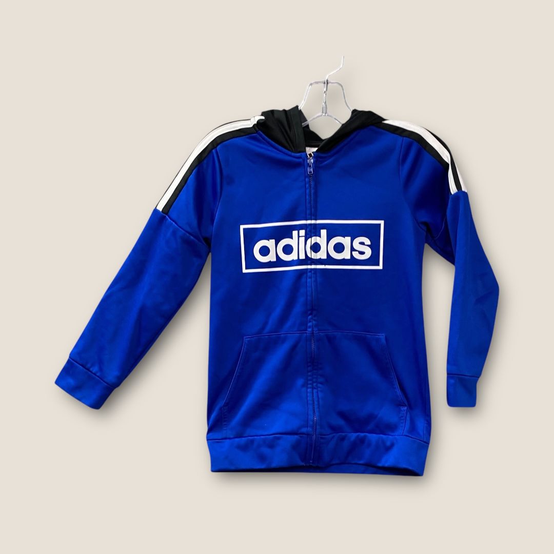 Adidas Blue Name brand Hoodie, 7