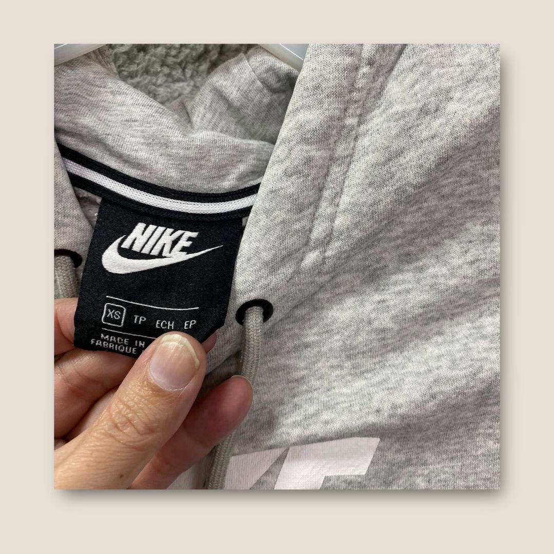 Nike gray  Name branded Hoodie, 8