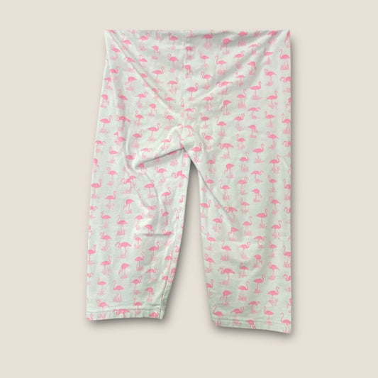 Mixed Green and white 2pairs leggings with flamingo, 5