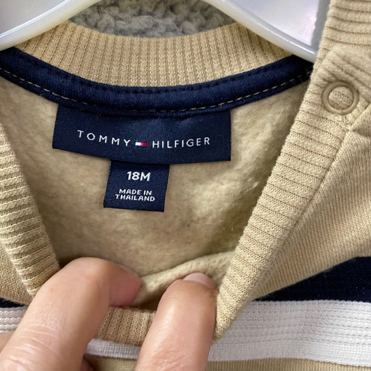 Tommy Hilfigure tan Thick Sweat shirt, 18m