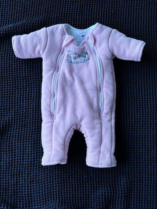 Baby Merlin's Magic Sleepsuit - Pink