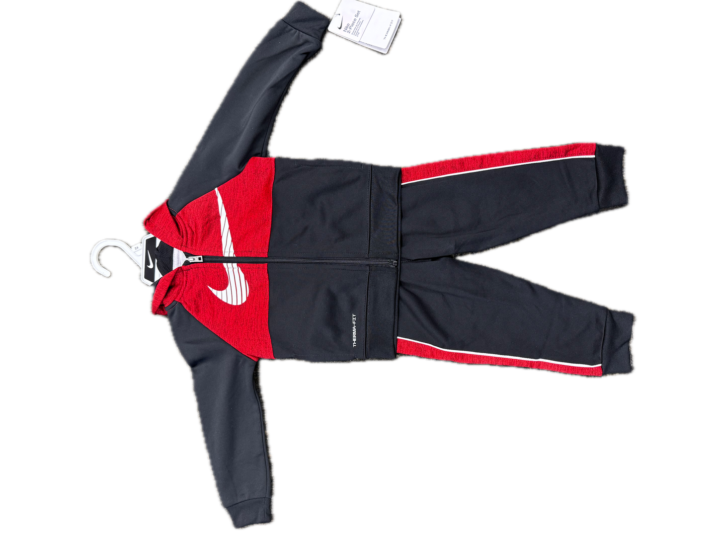 Nike 2 pc Track Suit - Black/Red