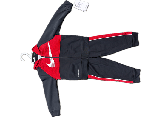 Nike 2 pc Track Suit - Black/Red