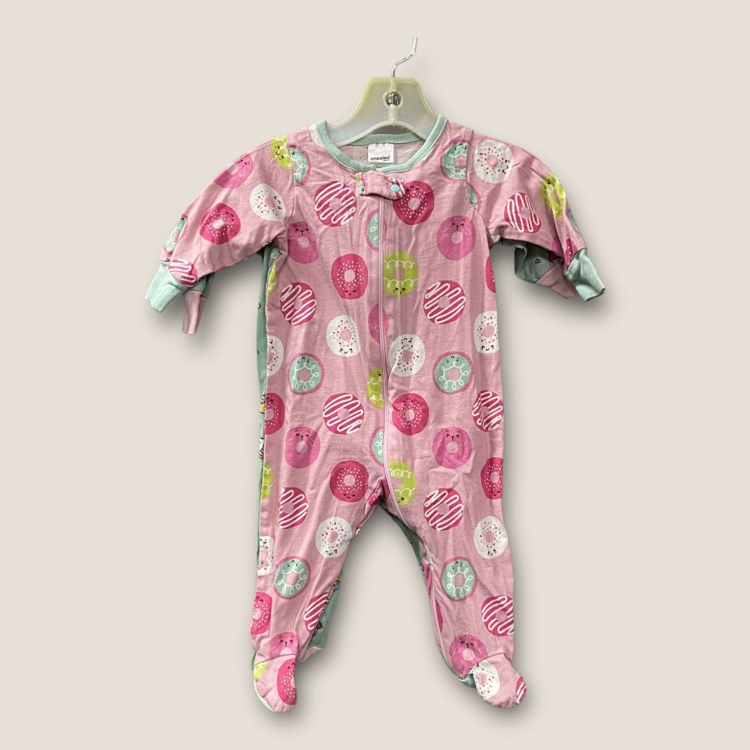 onesie pink 2pack pjs desserts, 3m