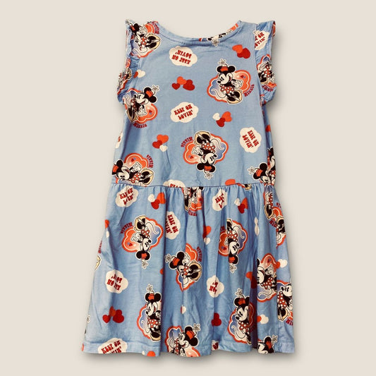 Disney H&M Blue minnie mouse print dress, 8