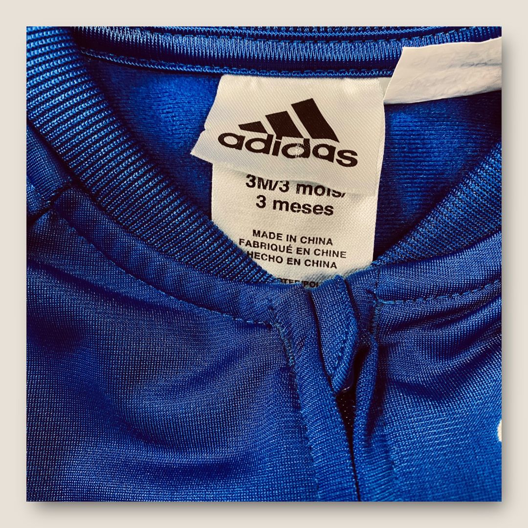 Adidas Blue 1pc outfit, 3m