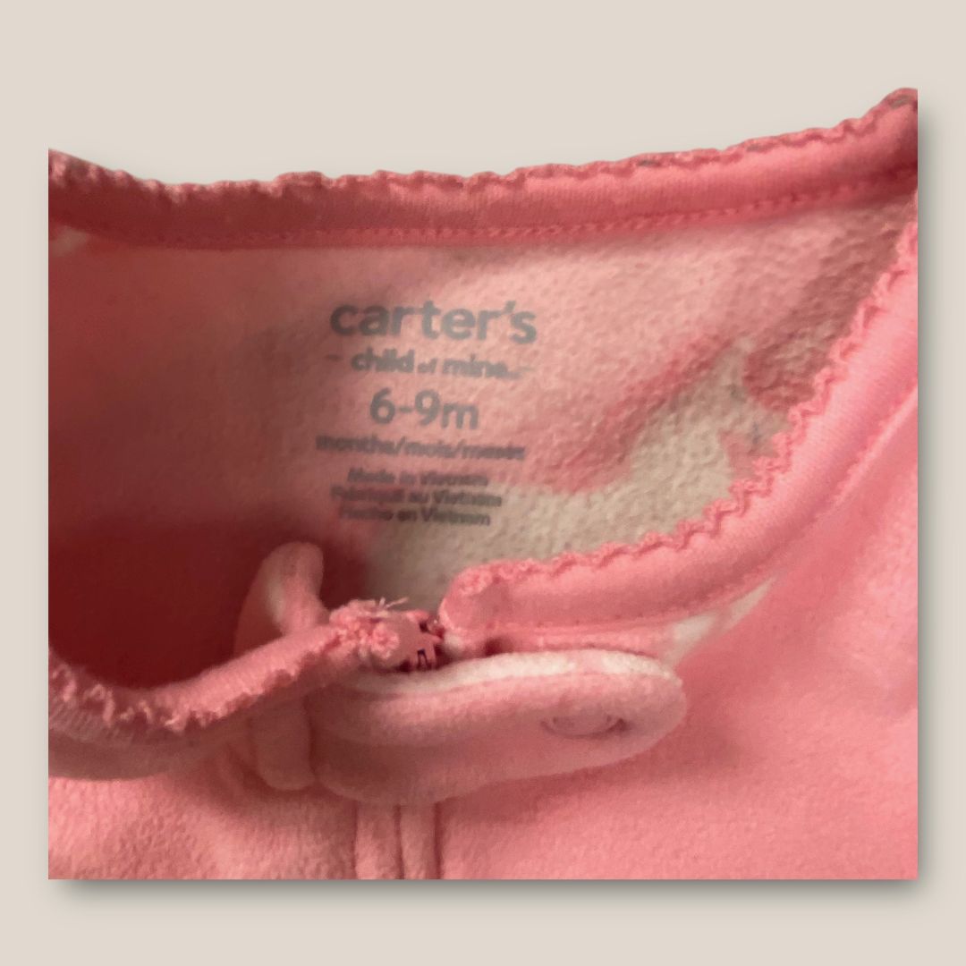 Caters pink Fuzzy Pjs, 6m