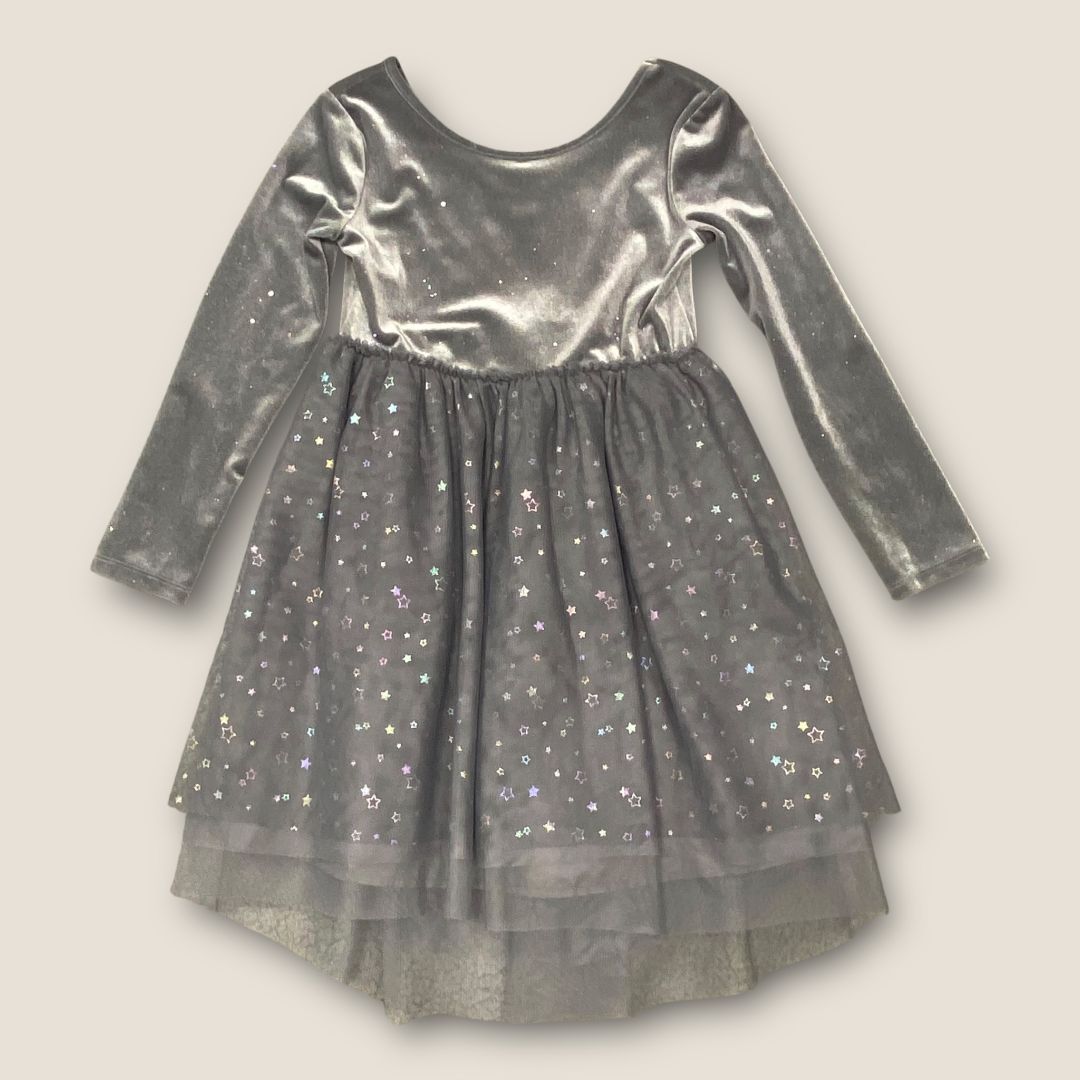 cat and Jack Gray Stars and tulle skirt, 6