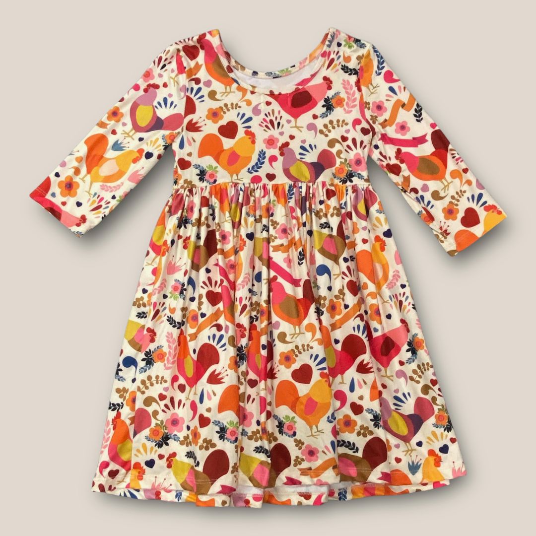 Mila and Rose multi Chicken Dress, 5