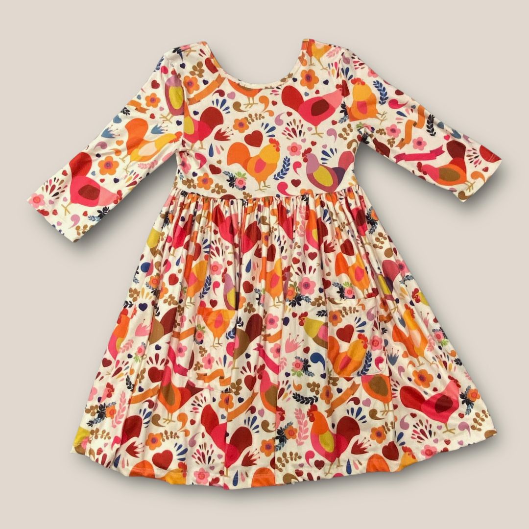 Mila and Rose multi Chicken Dress, 5