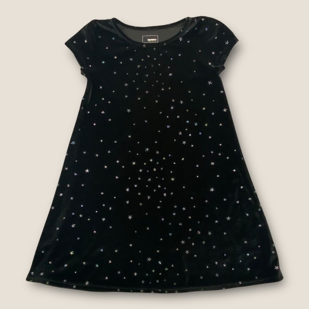 Sonoma Black Glitter Star , 6