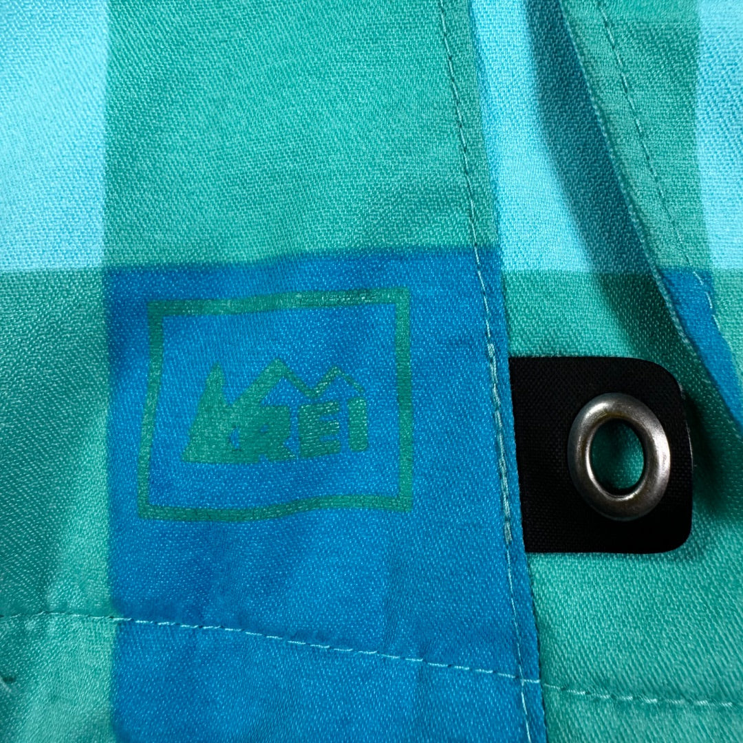 *FLAWED* REI Green and Blue Rain Jacket, 4