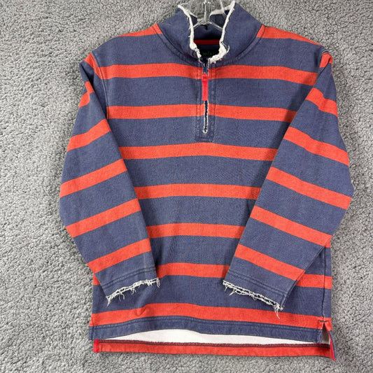 Mini Boden Red and Grey Quarter Zip Jacket, 7