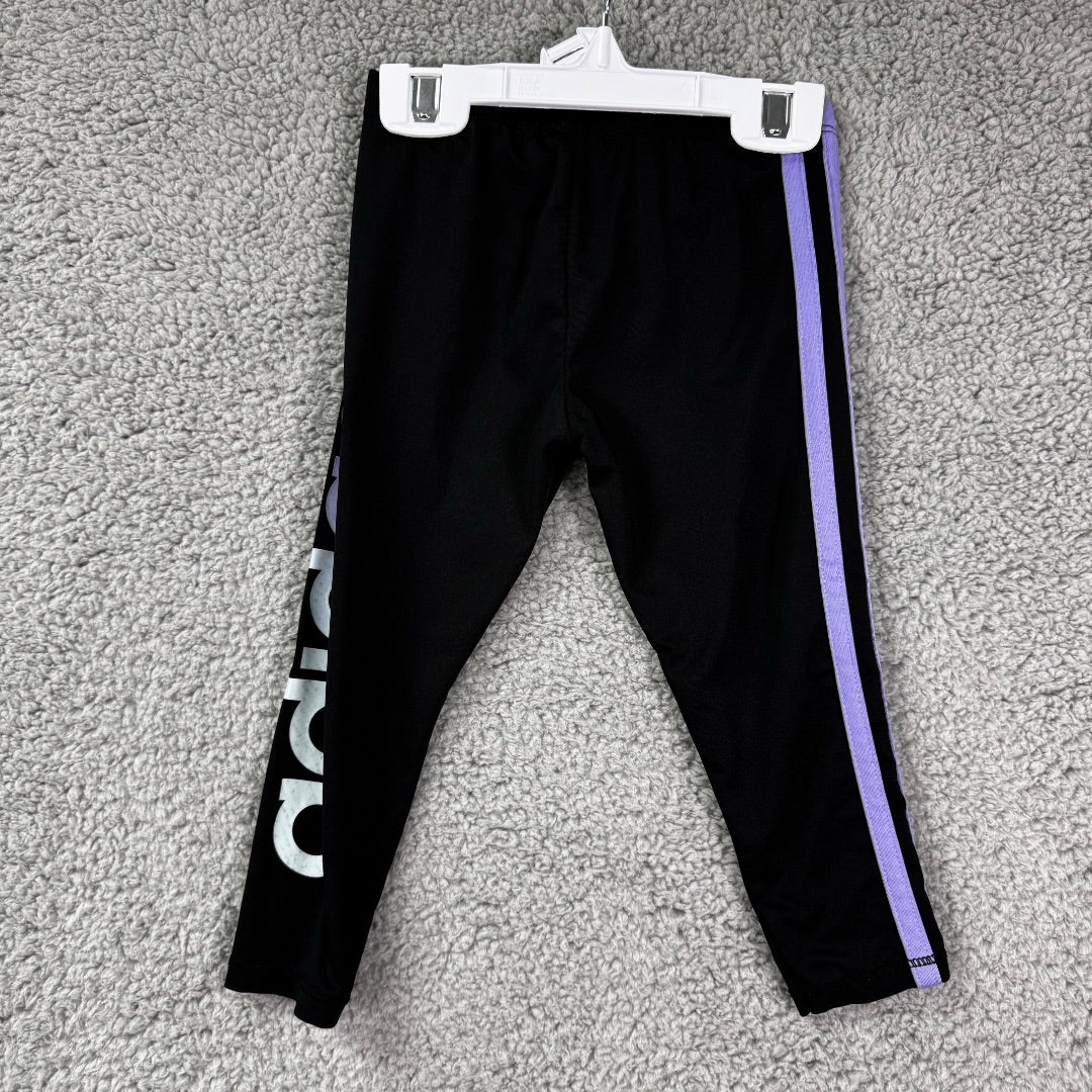 Adidas Black and Purple Sweat Pants, 2