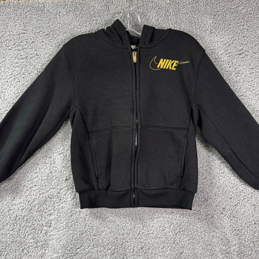 Nike Black Hooded Zipped Sweatshirt, 6