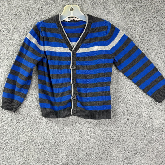 H&M Blue and Grey Button-Up Sweater, 2