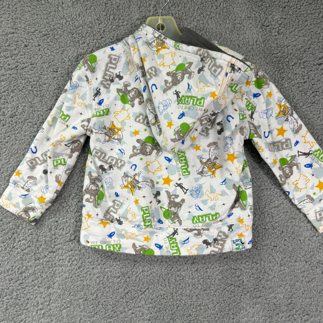 Disney Various Zippered Hoodie, Toy Story, Woody, and Buzz, 2