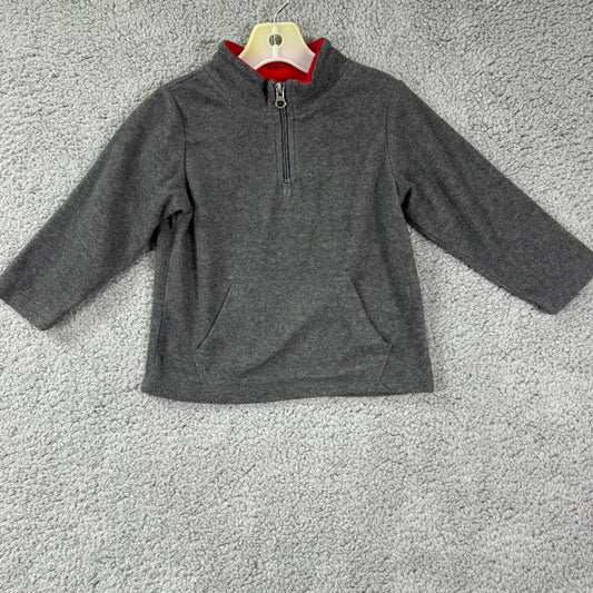 The Children's Place Grey Quarter Zip Collared Shirt, 2