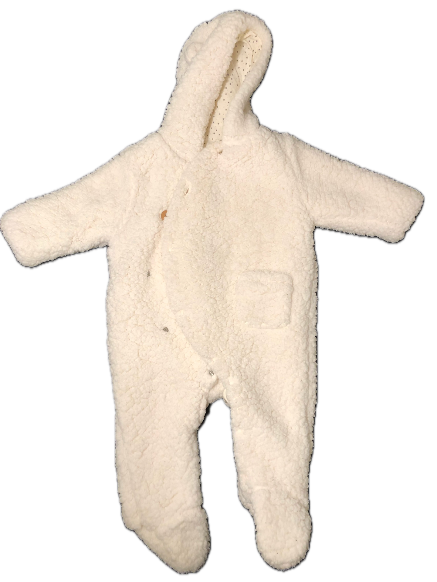 Zara Fuzzy Bear White