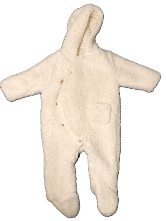 Zara Fuzzy Bear White