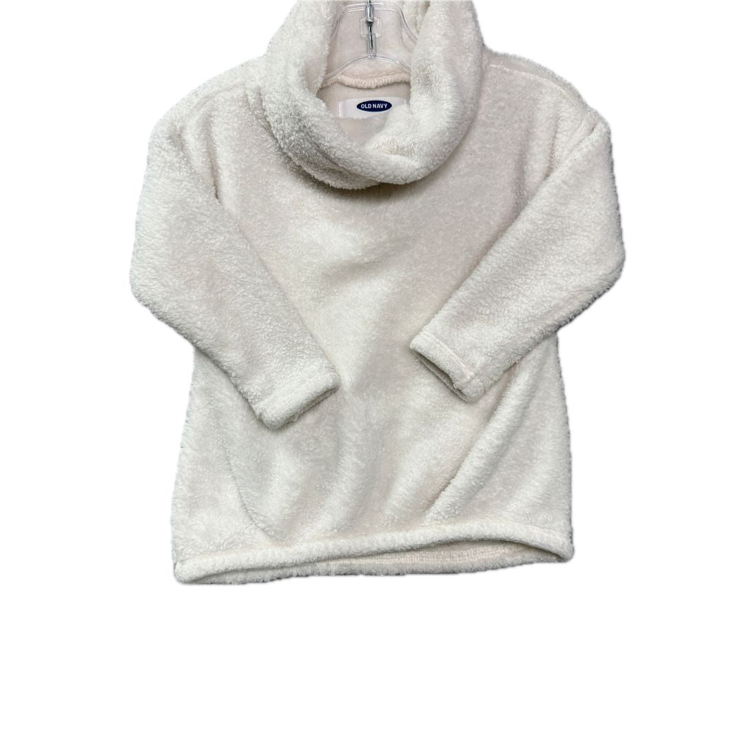 Old Navy White Fleece Pull-Over Turtle Neck, 2