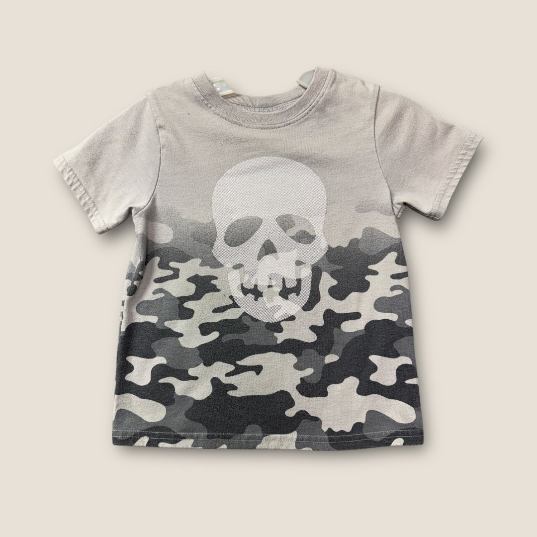 Garanimals Gray and Camo Skeleton T-Shirt, 4