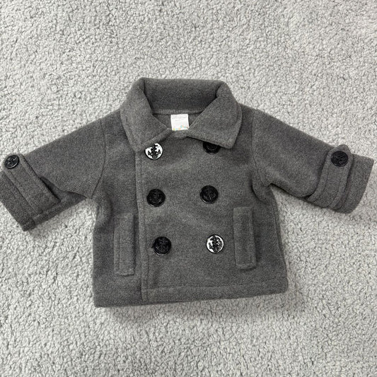 Starting Out Gray Gray Salior Jacket, 3mo