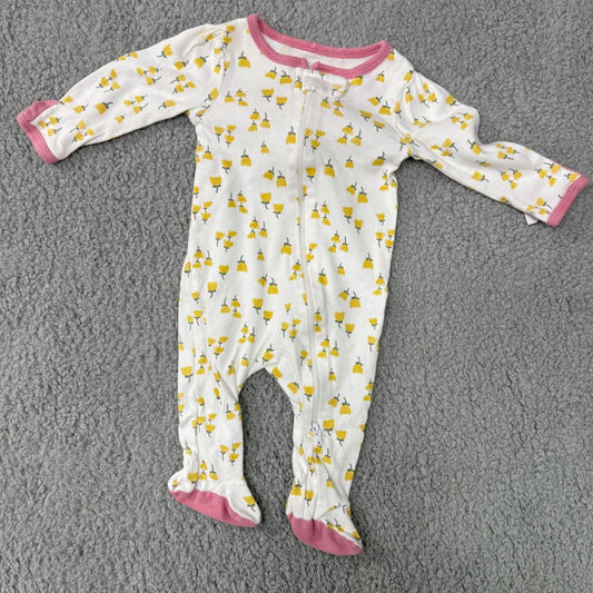 cloud White Pjs, 0-3mo