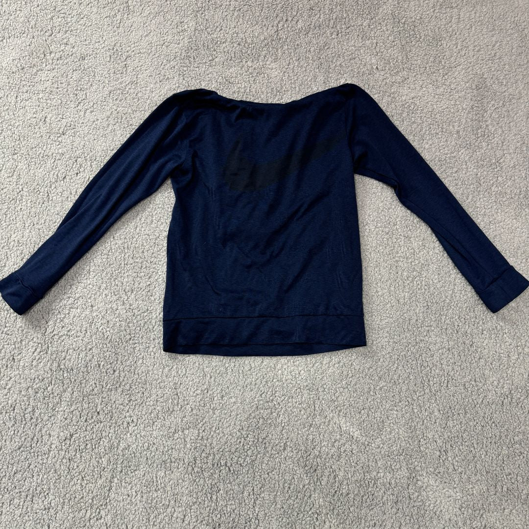 Nike Dark blue Nike Long Sleeve Shirt with Hood, 8