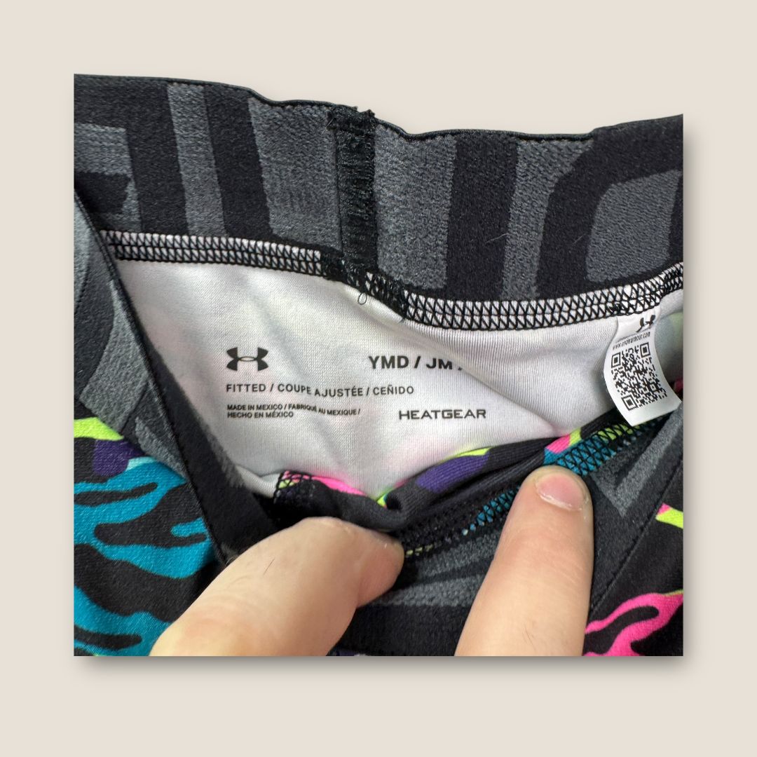 Under Armour Black and Colored Camo Athletic Leggings, 7