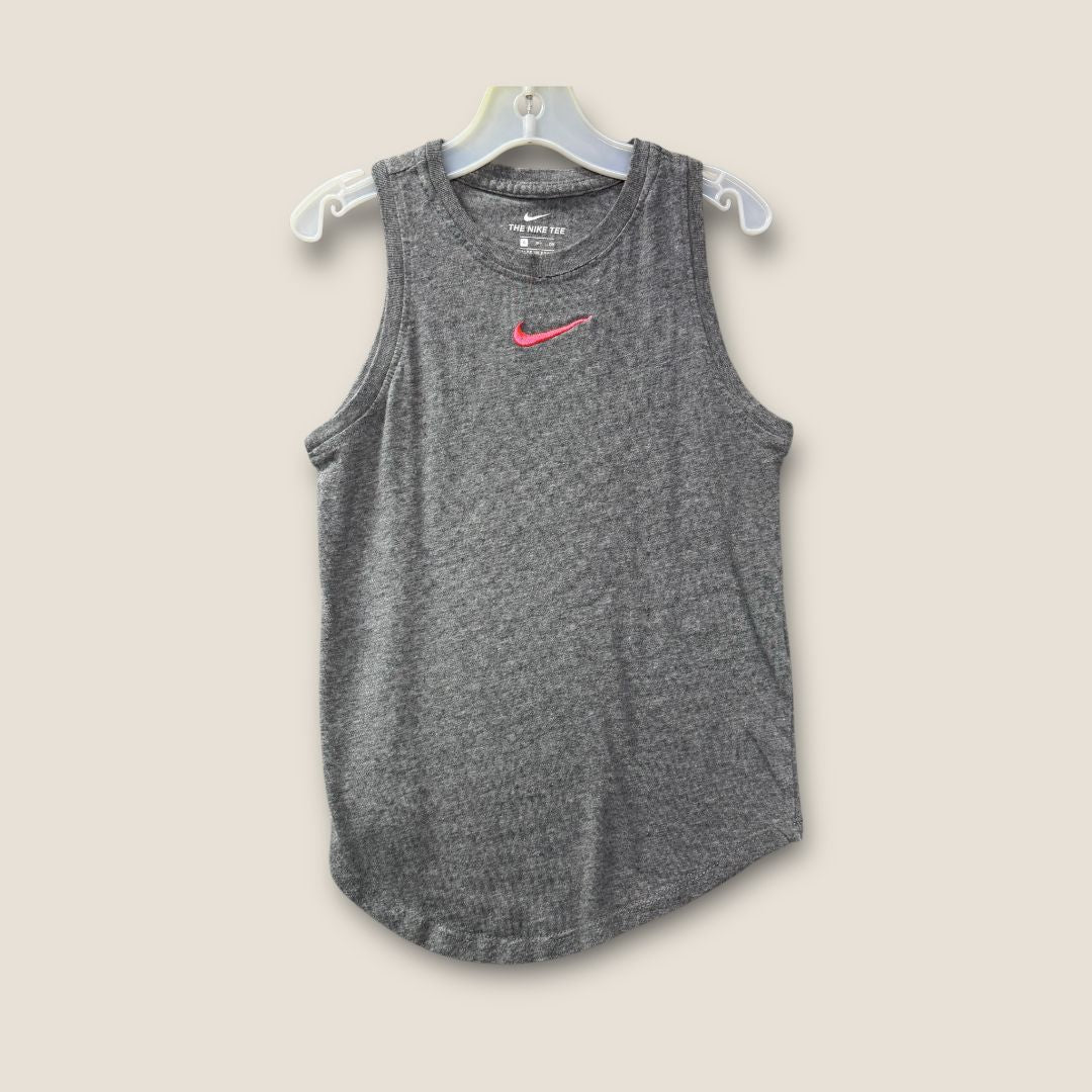 Nike Gray with Pink Logo Tank Top, 6