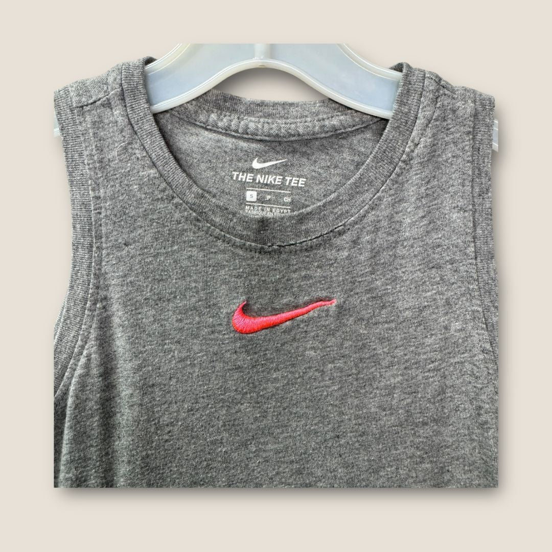 Nike Gray with Pink Logo Tank Top, 6