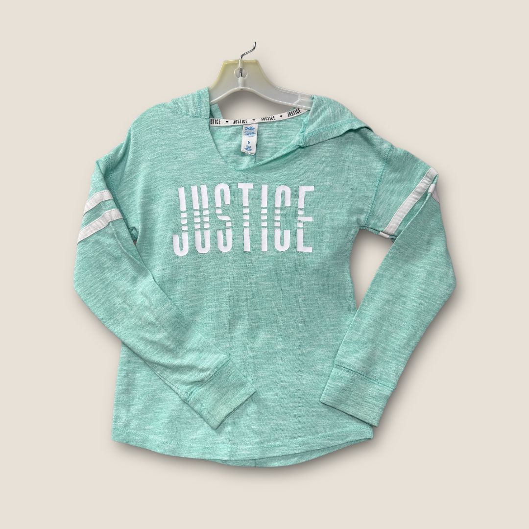 Justice Teal Light Hoodie, 6