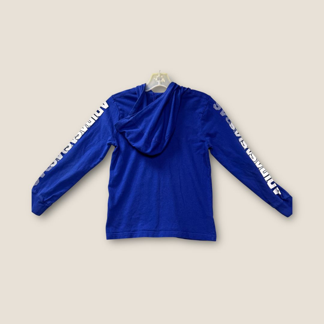 Adidas Blue with White Logo Hoodie, 6