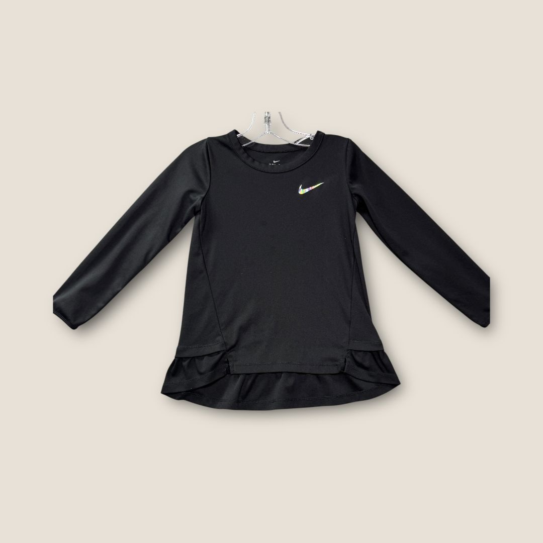 Nike Black with Shiny Logo Athletic Hoodie, 6