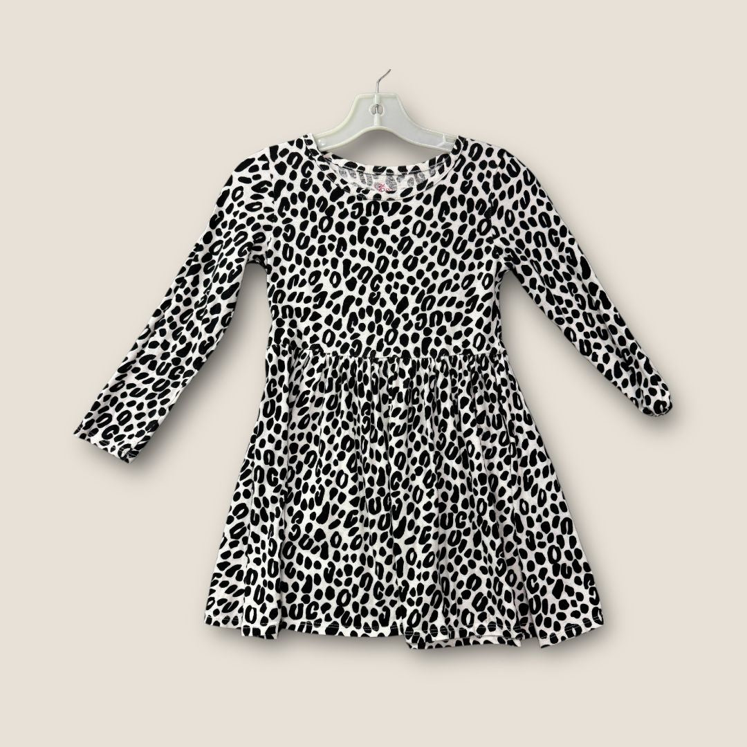 Childrens Place White and Black Long sleeve Shirt leopard Print, 5