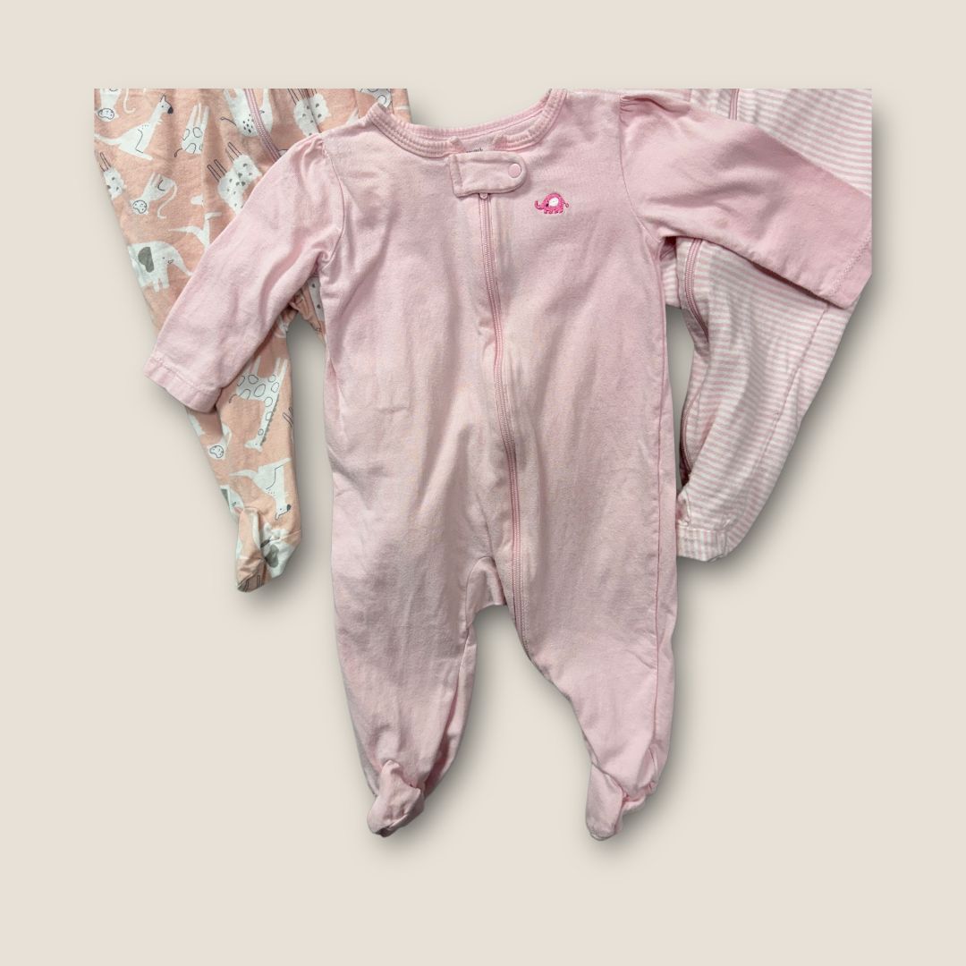 Multi pinks 3 pack Pjs in Pinks, 6m