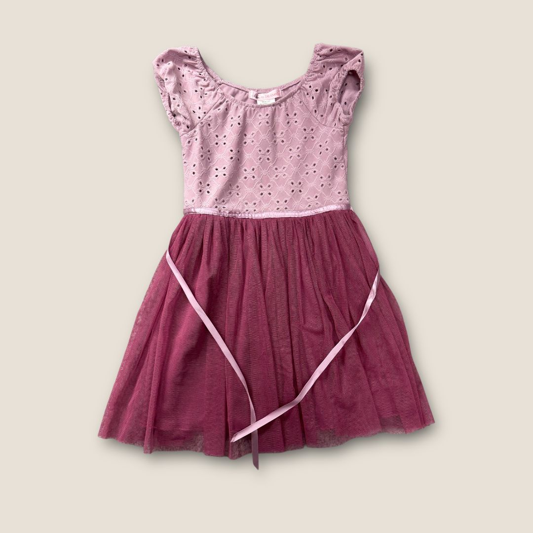 Love to be Loved Purple Dress With Tutu Bottom Half, 5