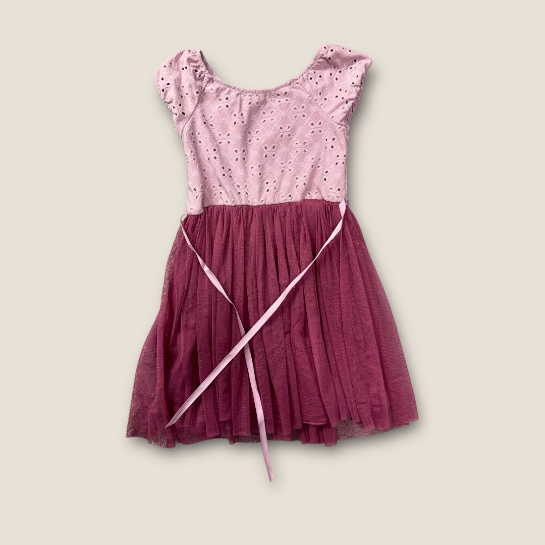 Love to be Loved Purple Dress With Tutu Bottom Half, 5