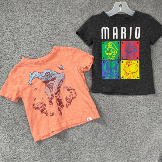 Super Mario, Gap Multi T-shirt, Set of 2, 2